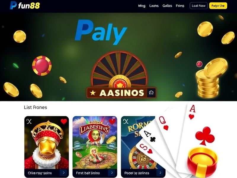 Welcome to PayPalGames.com – your ultimate destination for trusted online casinos that accept PayPal, expert game guides, and the latest bonus offers. Discover top PayPal gambling games like slots, poker, and live dealers, and play securely today.